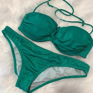 Bandeau bikini set with straps / VS